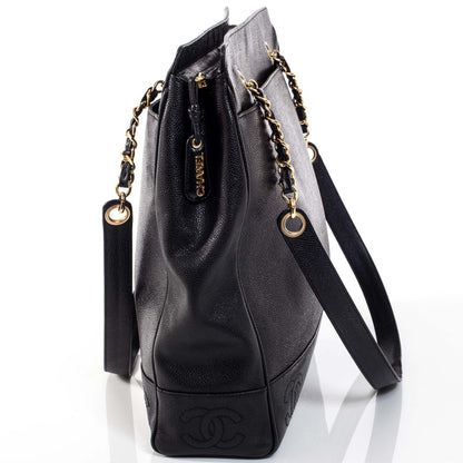 Chanel Caviar Shoulder Bag Black GHW 4 of 10
