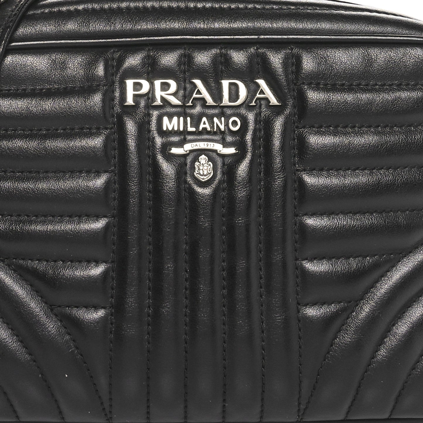 Soft Calfskin Diagramme Camera Bag Black