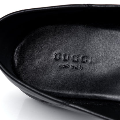 Gucci Lambskin Womens Brixton Horsebit Loafers 39.5 Black 6 of 6