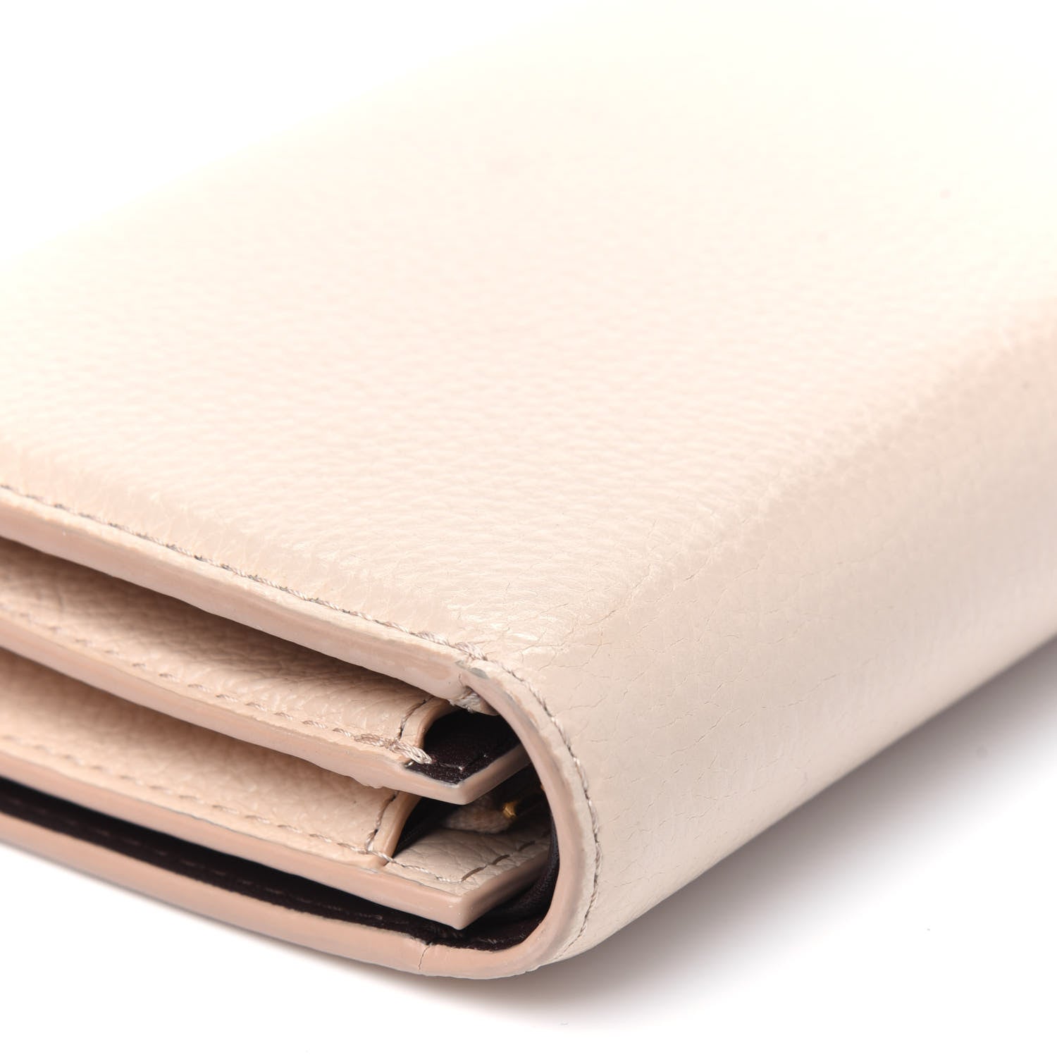Mulberry Small Classic Grain Medium Plaque French Purse Wallet Rosewater 12 of 17