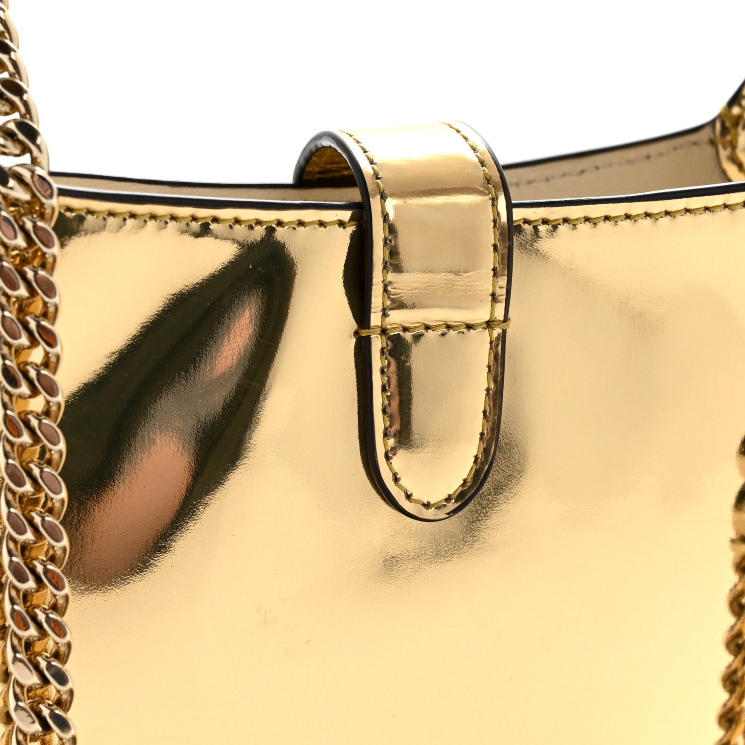Gucci Lux Mirrored Calfskin Mini Jackie Notte Bag Gold 12 of 12