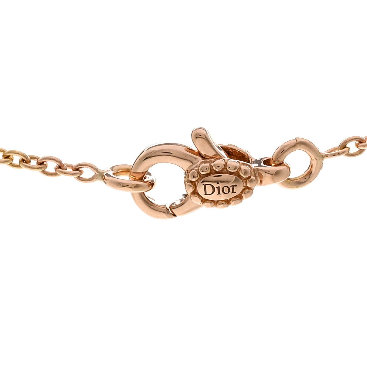 18K Rose Gold Diamond Black Onyx Rose Des Vents Necklace