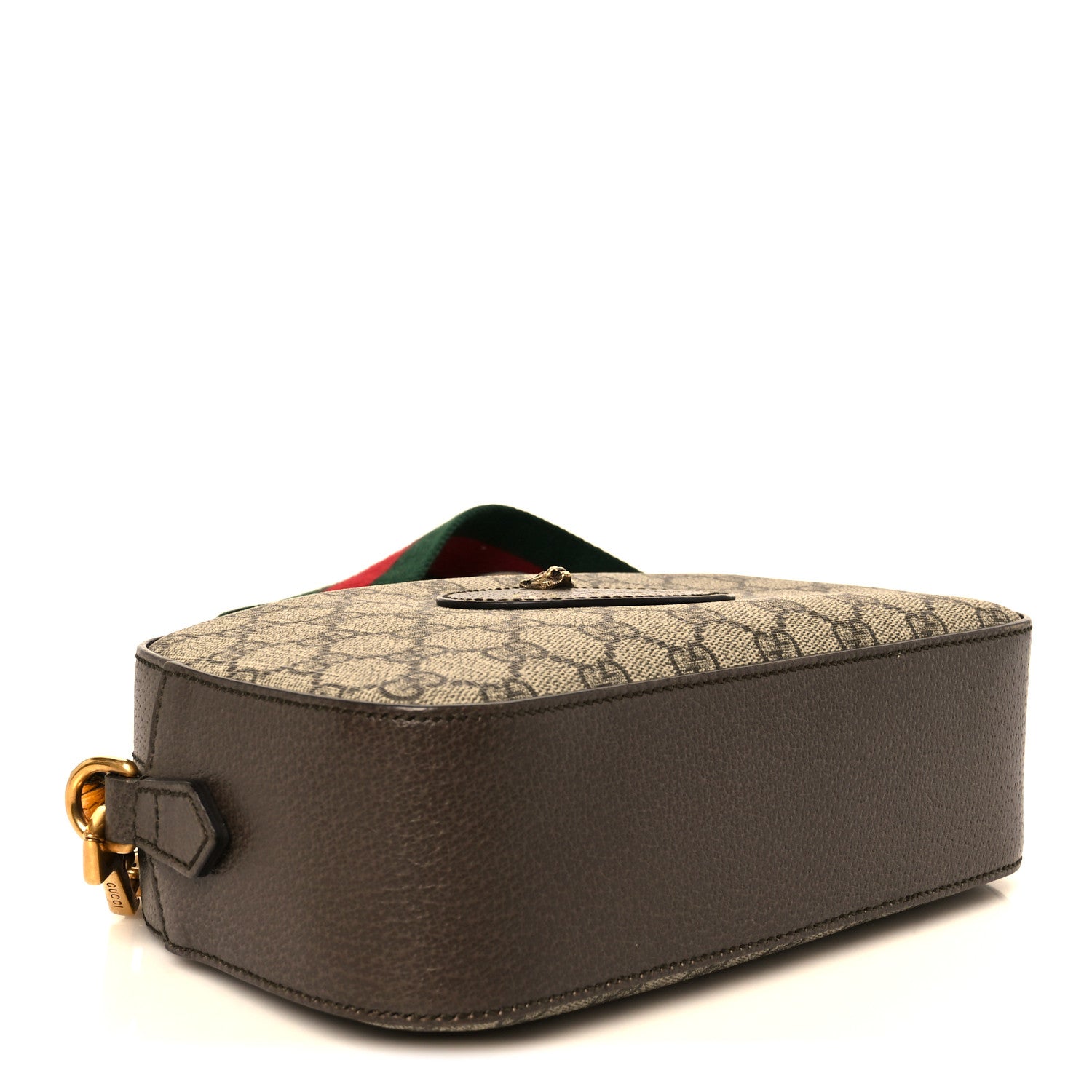 Gucci GG Supreme Monogram Web Neo Vintage Shoulder Bag Beige New Acero Crop 4 of 10