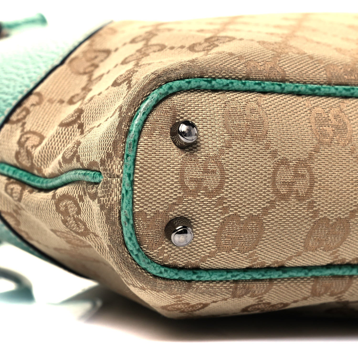 Gucci Monogram Shoulder Bag Turquoise 8 of 10