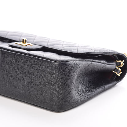 Chanel Caviar Quilted Jumbo Double Flap Black 6 of 10