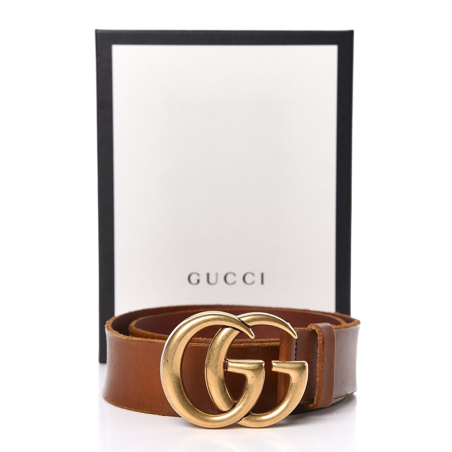 Faded Calfskin Double G 40mm Belt 80 32 Cuir