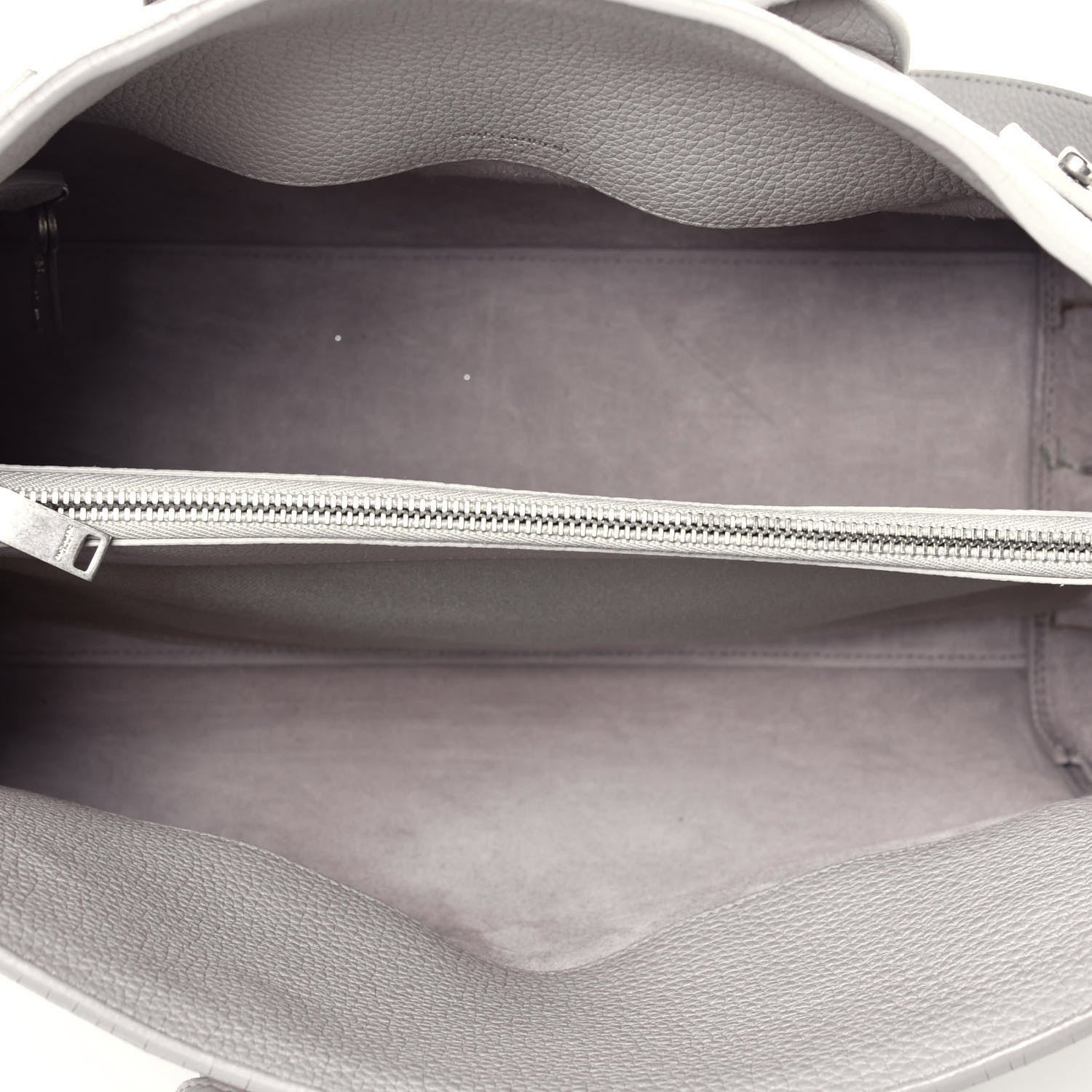 Saint Laurent Grained Calfskin Small Supple Sac De Jour Grey 6 of 10