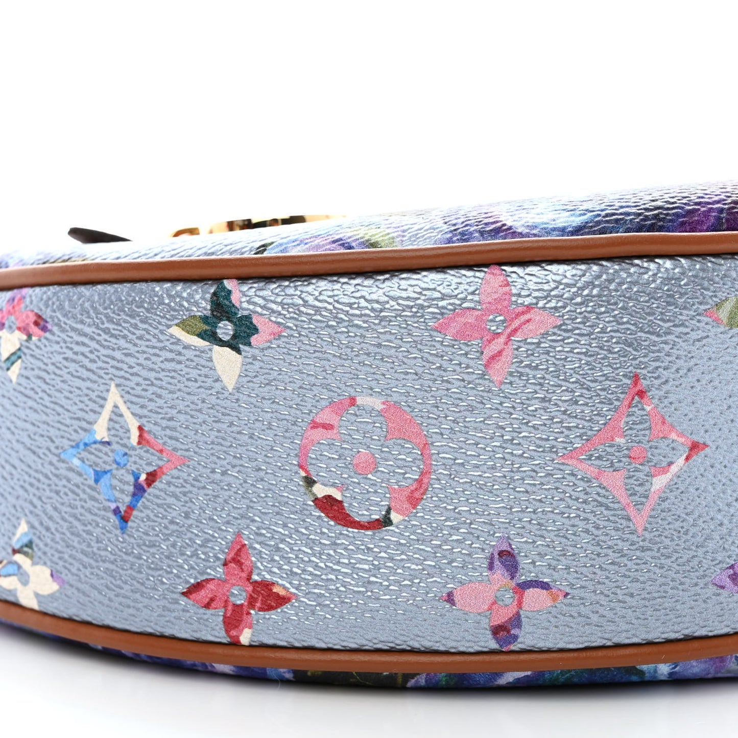Metallic Monogram LV Garden Loop PM Blue