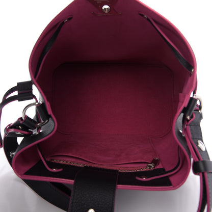 Louis Vuitton Calfskin Lockme Bucket Black 5 of 9