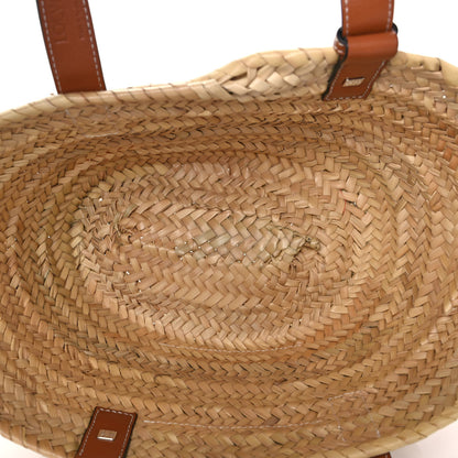 Loewe Raffia Small Basket Tote Bag Natural Tan 8 of 11
