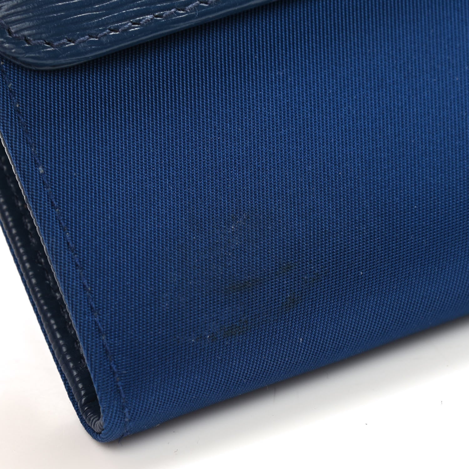 Prada Saffiano Canapa Chain Wallet Cobalto 7 of 9