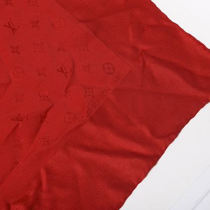 Louis Vuitton Silk Monogram Monaco Square Scarf Red 3 of 3
