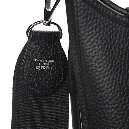 Hermes Taurillon Clemence Evelyne III PM Black 11 of 11