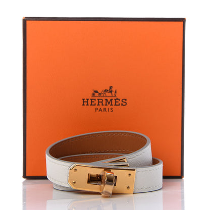 Hermes Swift Kelly Double Tour Bracelet T2 White 6 of 6