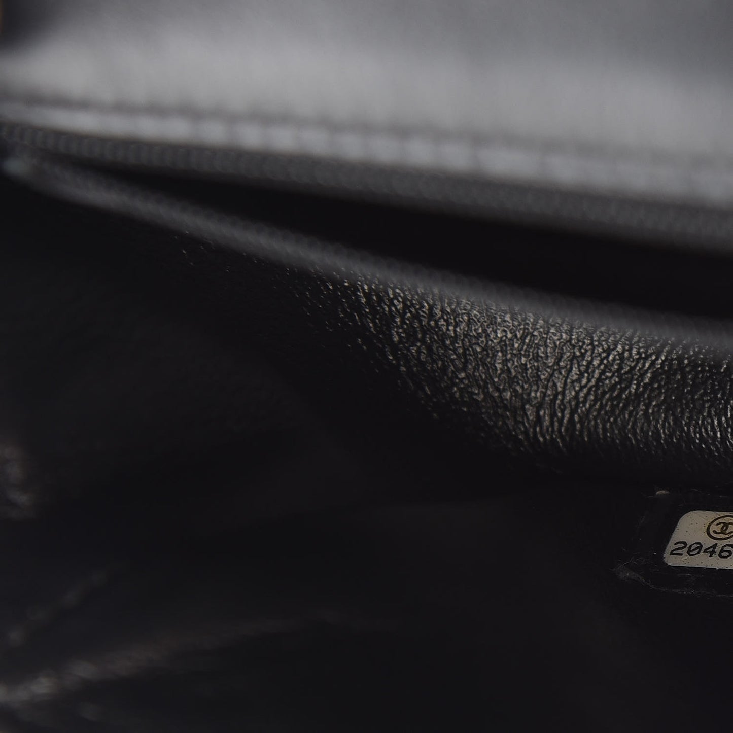 Patent Calfskin Quilted Mini Rectangular Flap Black