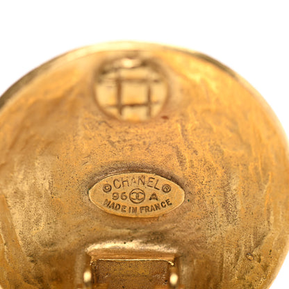 Chanel CC Clip On Earrings Gold 4 of 5