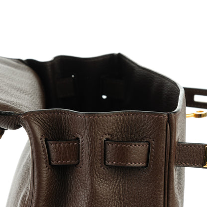 Hermes Taurillon Clemence Kelly Retourne 32 Chocolate 16 of 26