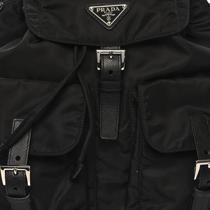 Prada Re-Nylon Tessuto Saffiano Medium Backpack Black 9 of 11