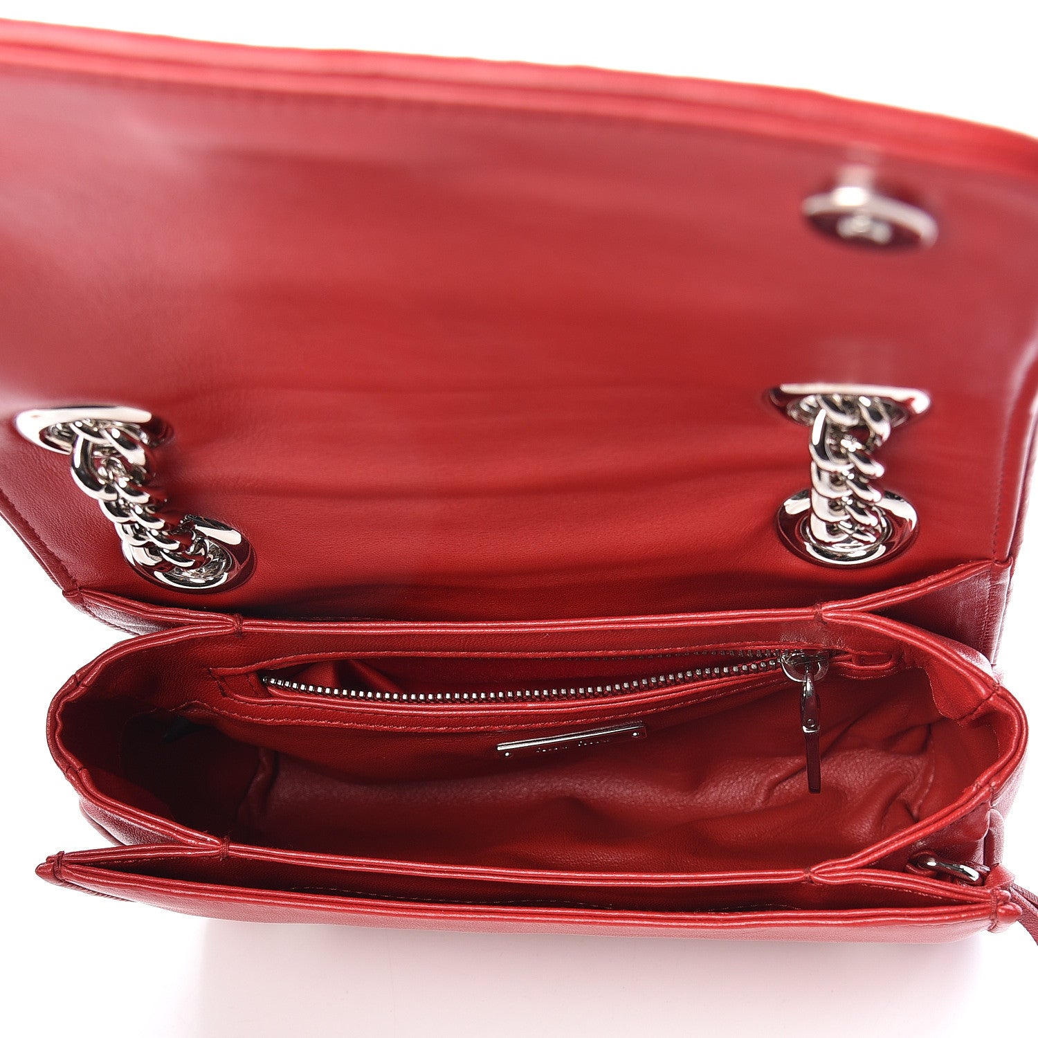 Miu Miu Nappa Matelasse Club Shoulder Bag Fuoco 7 of 8