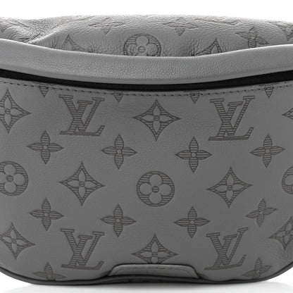 Louis Vuitton Calfskin Monogram Shadow Discovery Bumbag PM Gray 7 of 9