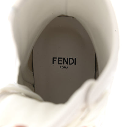 Fendi Nappa FF Embossed Womens Biker Boots 36 Snow 6 of 11