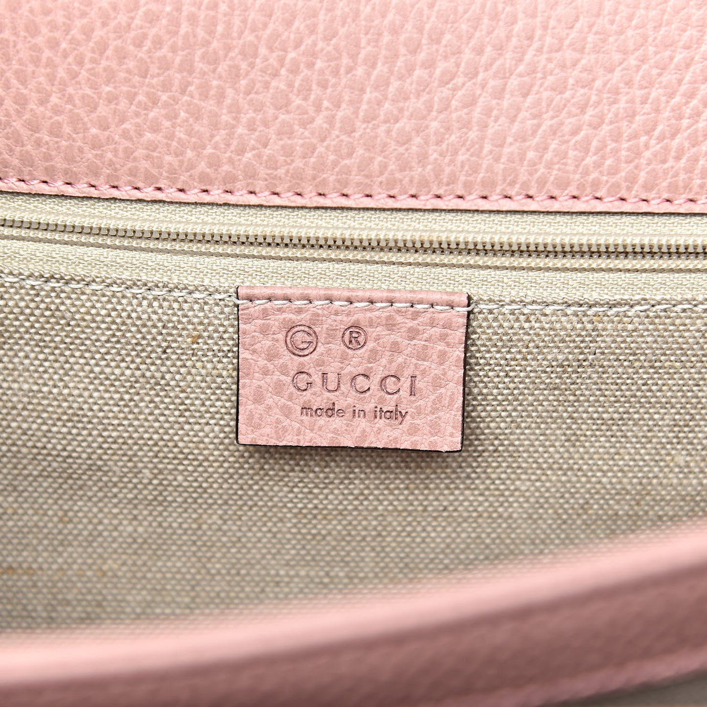 Dollar Calfskin Interlocking G Shoulder Bag Soft Pink