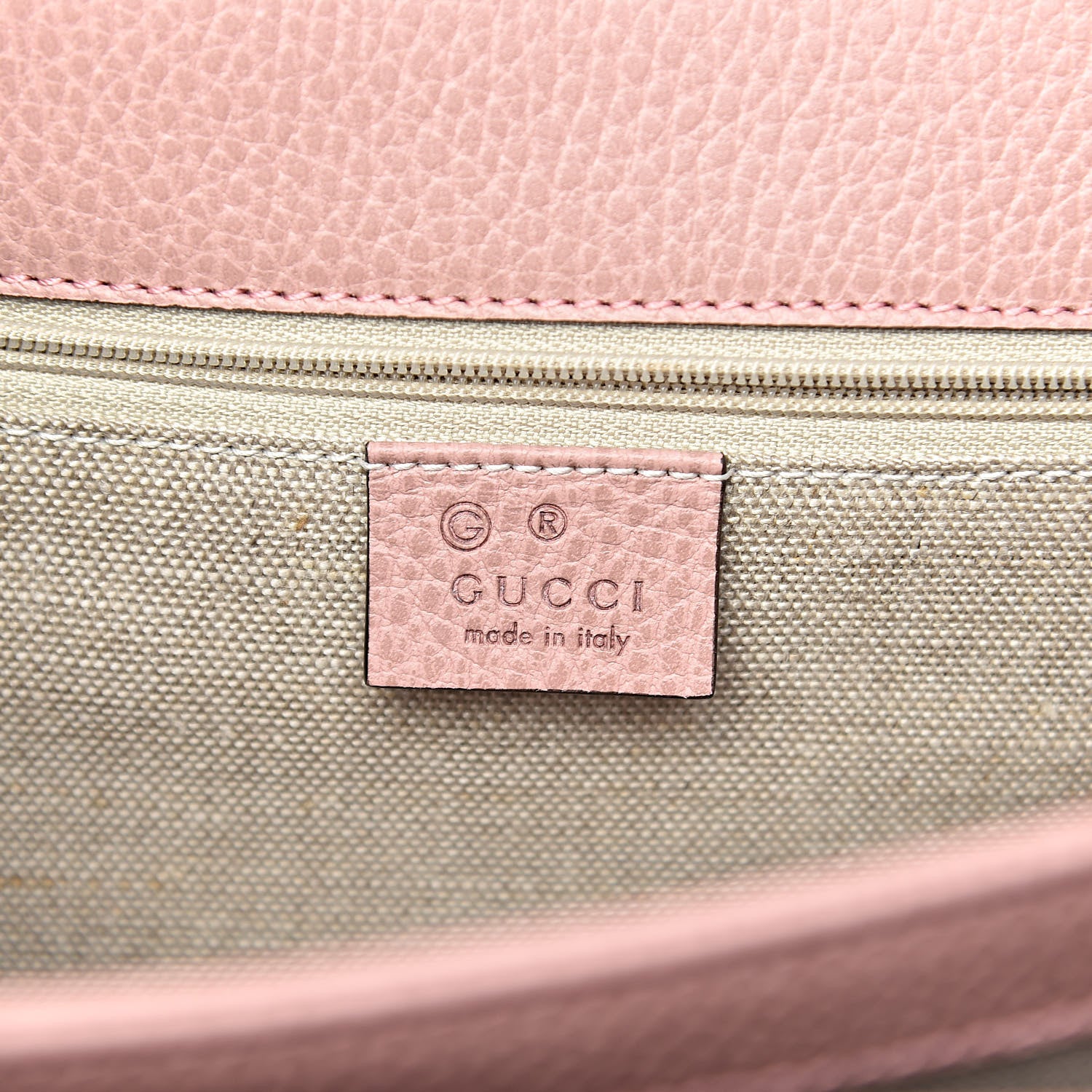 Gucci Dollar Calfskin Interlocking G Shoulder Bag Soft Pink 6 of 16