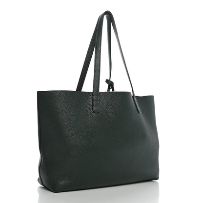 Mansur Gavriel Tumbled Calfskin Small Shopping Tote Green 3 of 9