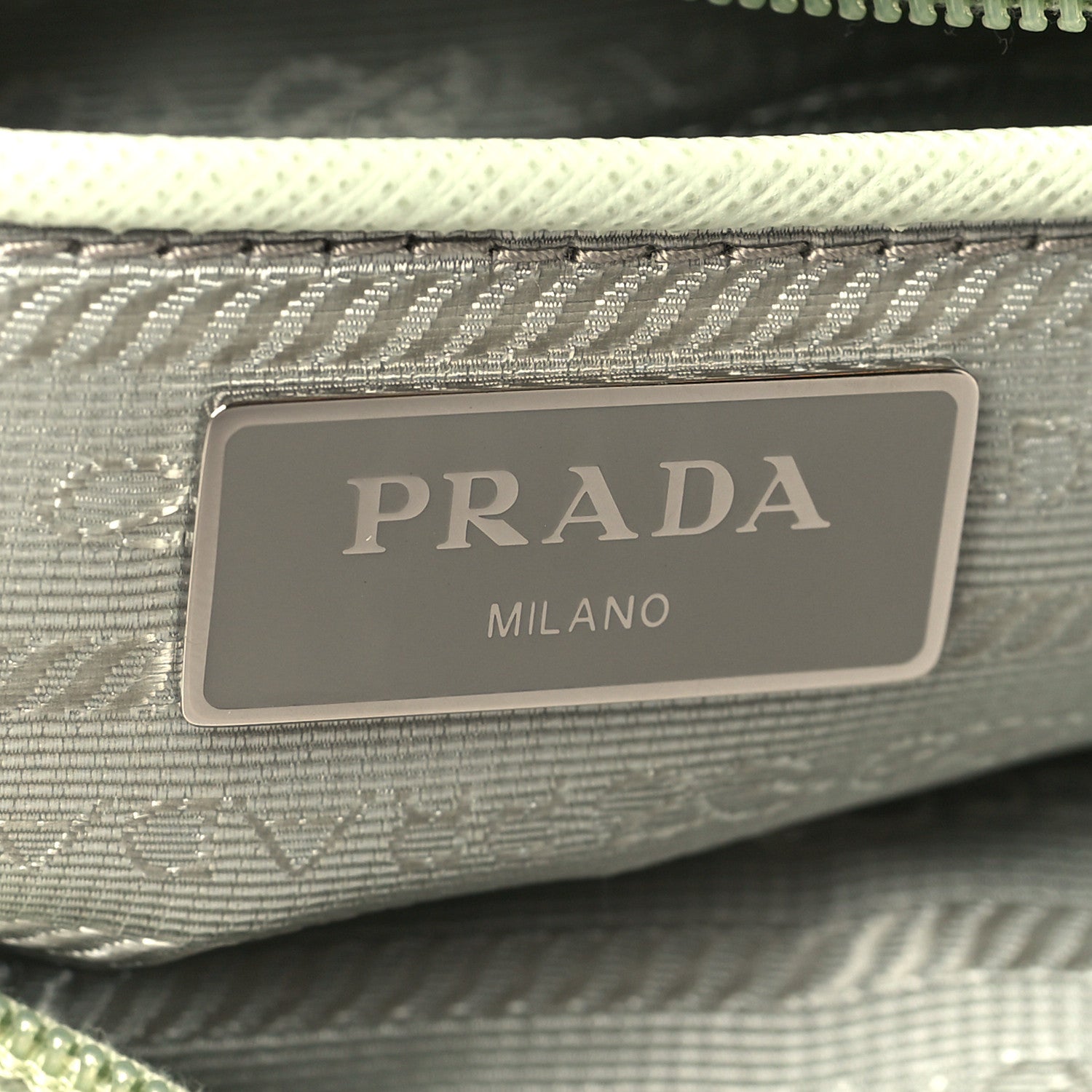 Prada Re-Nylon Vela Saffiano Pocket Double Buckle Messenger Shoulder Bag Acqua 6 of 9