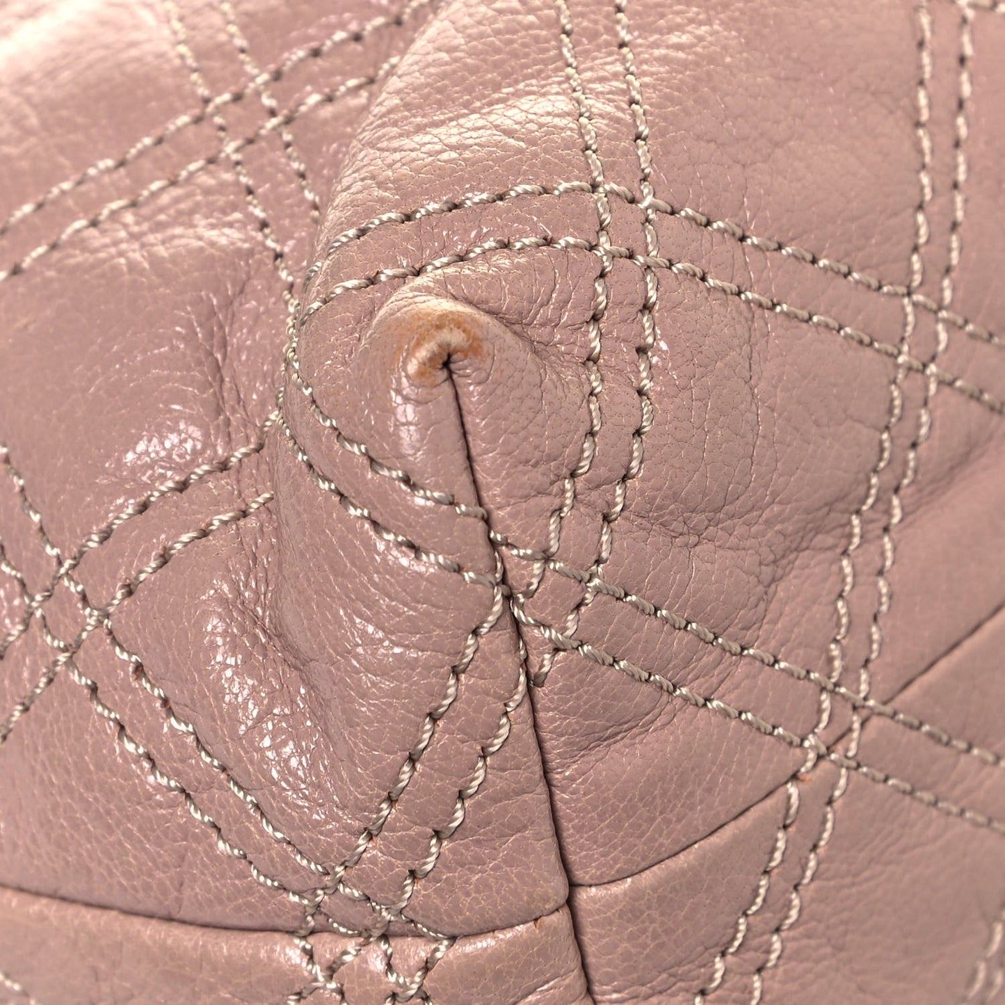 Lacquered Lambskin Baroque The Large Single Flap Blush