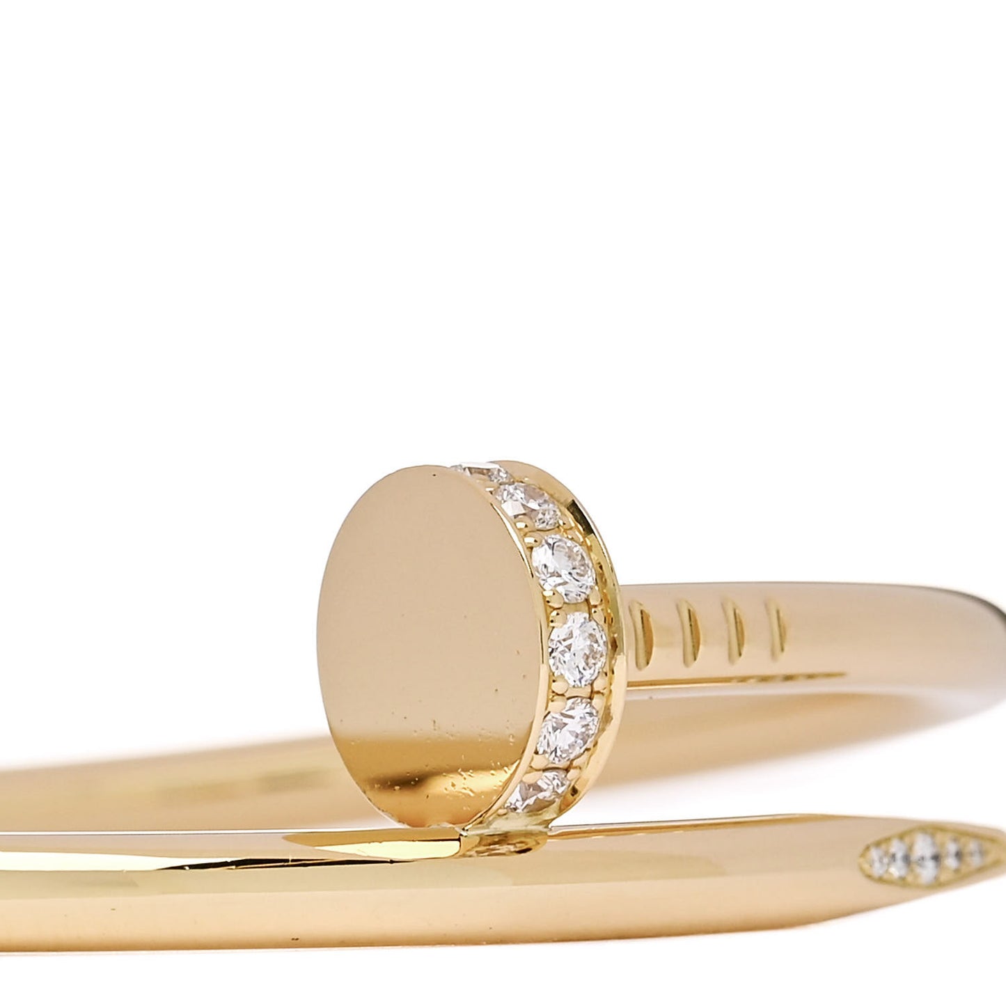 18K Yellow Gold Diamond Juste Un Clou Bracelet 16