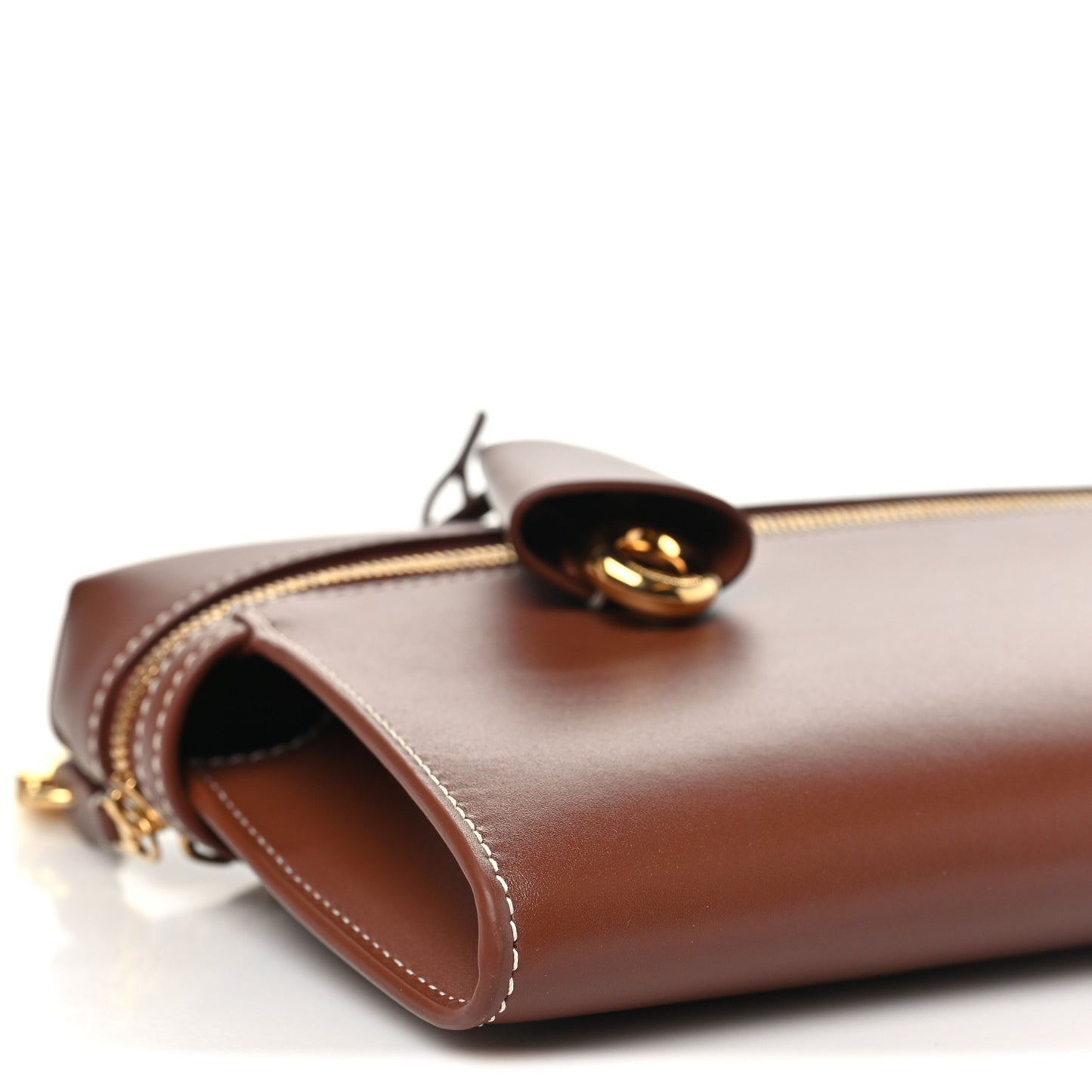 Smooth Calfskin Extra Clutch L29 Burnt Tan