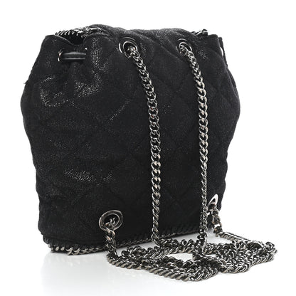 Stella McCartney Shaggy Deer Quilted Mini Falabella Backpack Black 2 of 8