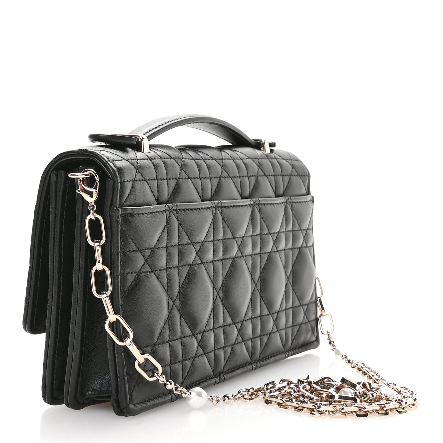 Lambskin Cannage Mini My Dior Bag Black