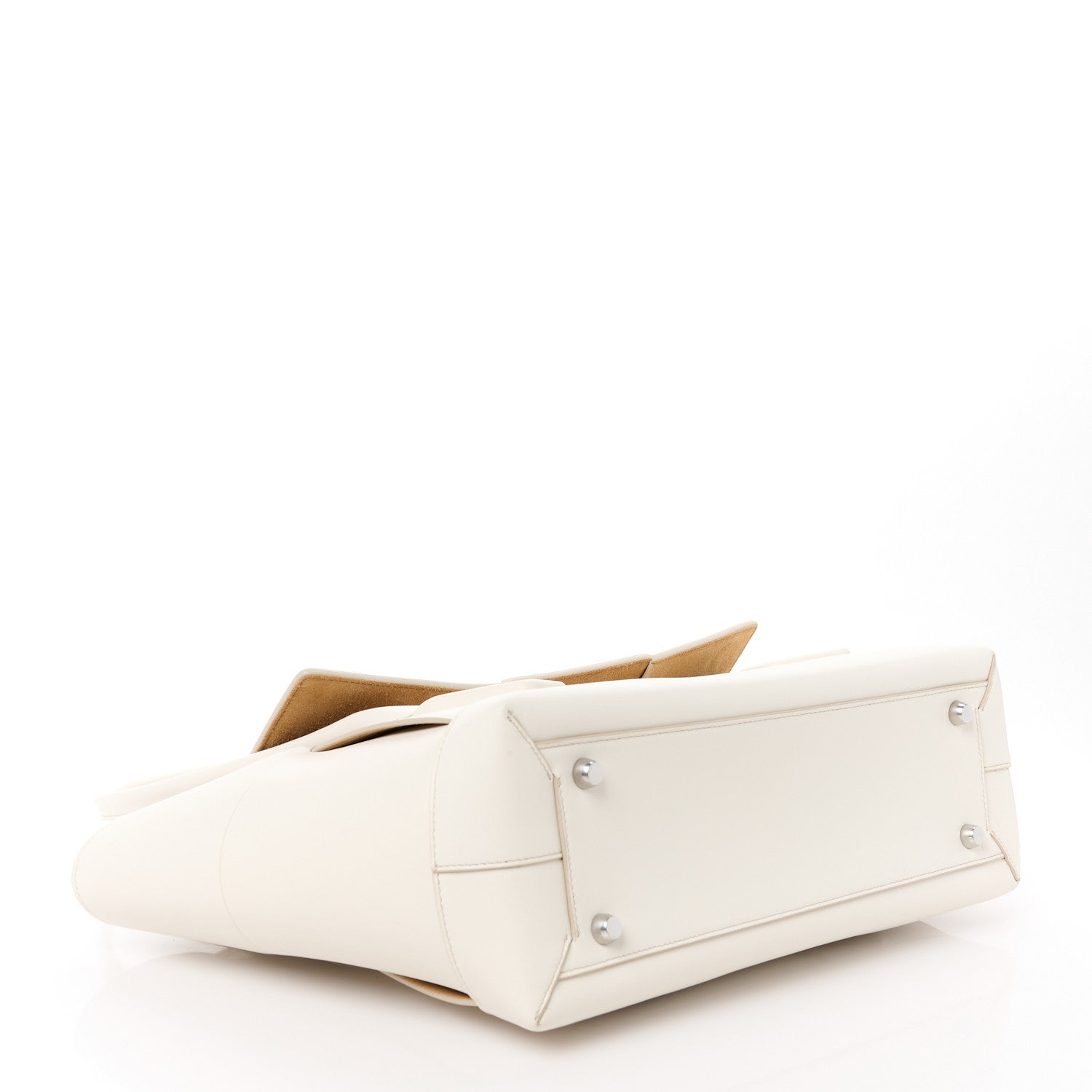 Bottega Veneta Calfskin Maxi Intrecciato Medium Arco White 4 of 12