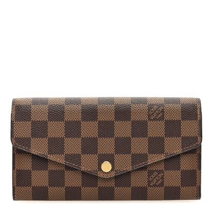 Louis Vuitton Damier Ebene Sarah Wallet NM 1 of 6