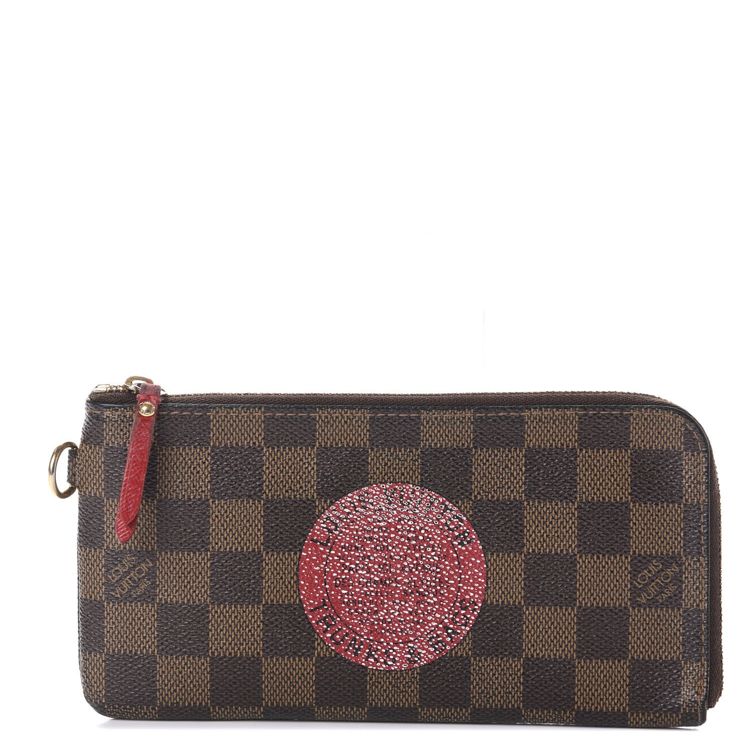 Louis Vuitton Damier Ebene Complice Trunks and Bags Wallet Red 1 of 5