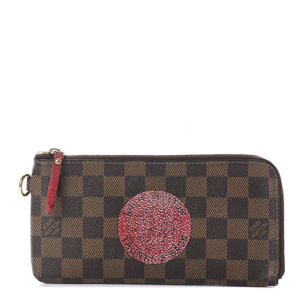 Louis Vuitton Damier Ebene Complice Trunks and Bags Wallet Red 1 of 5