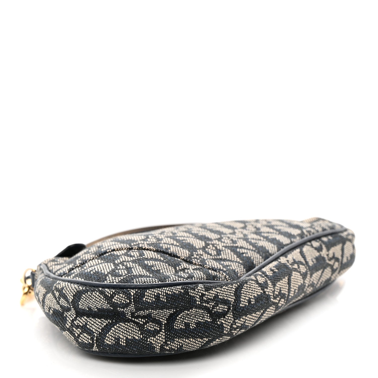 Christian Dior Monogram Mini Saddle Pochette Navy 4 of 11
