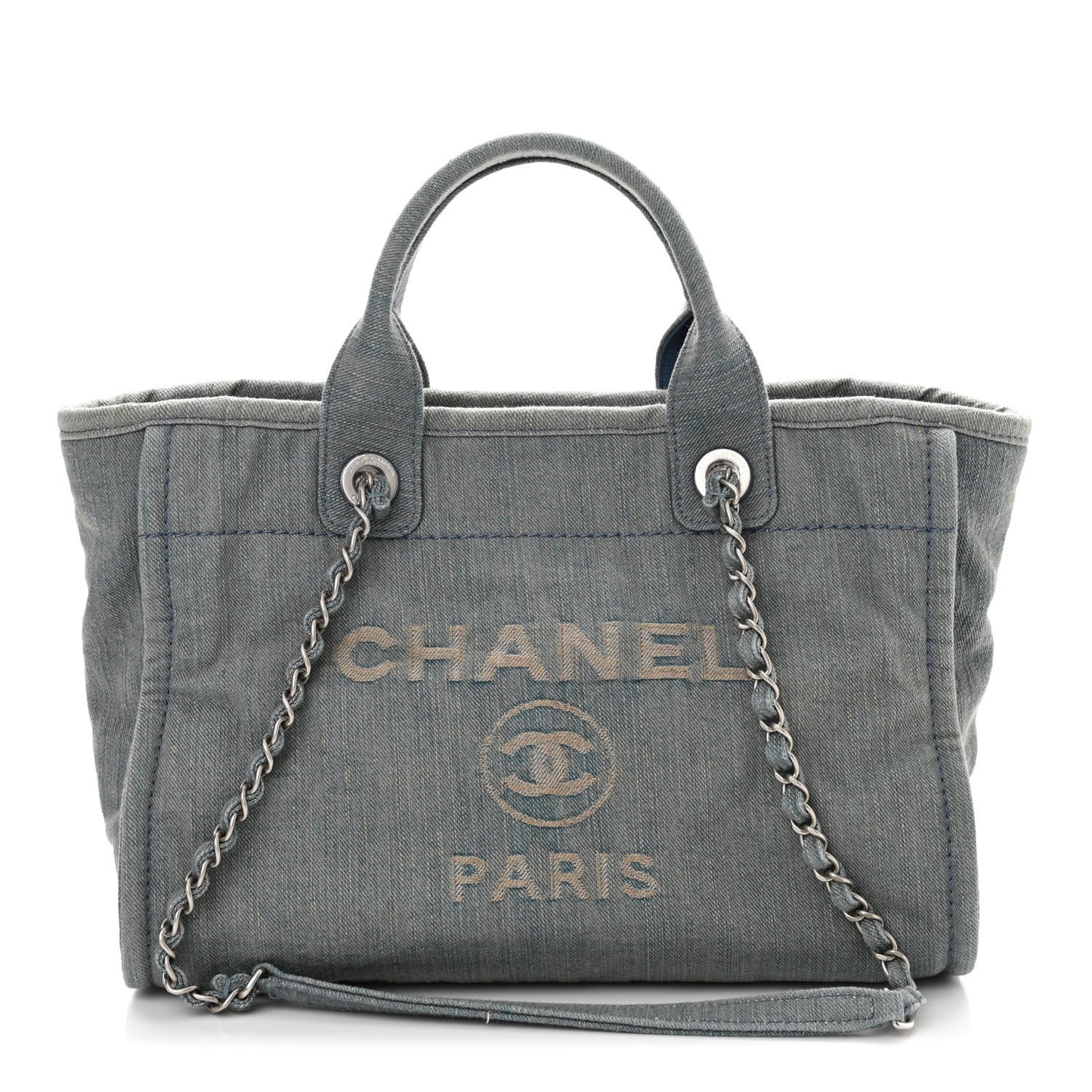 Denim Small Deauville Tote Light Blue