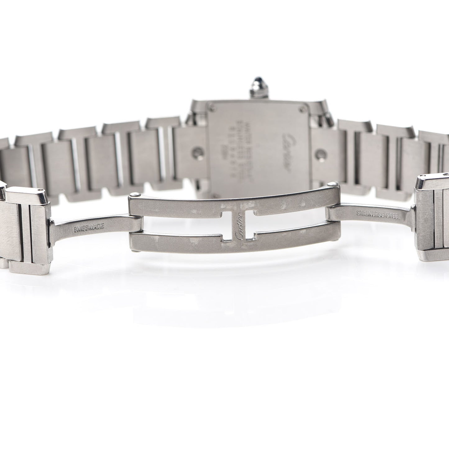 Stainless Steel 20mm Tank Francaise Quartz Watch