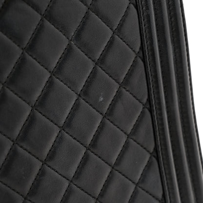 Chanel Lambskin Quilted New Medium Boy Flap Black 12 of 15
