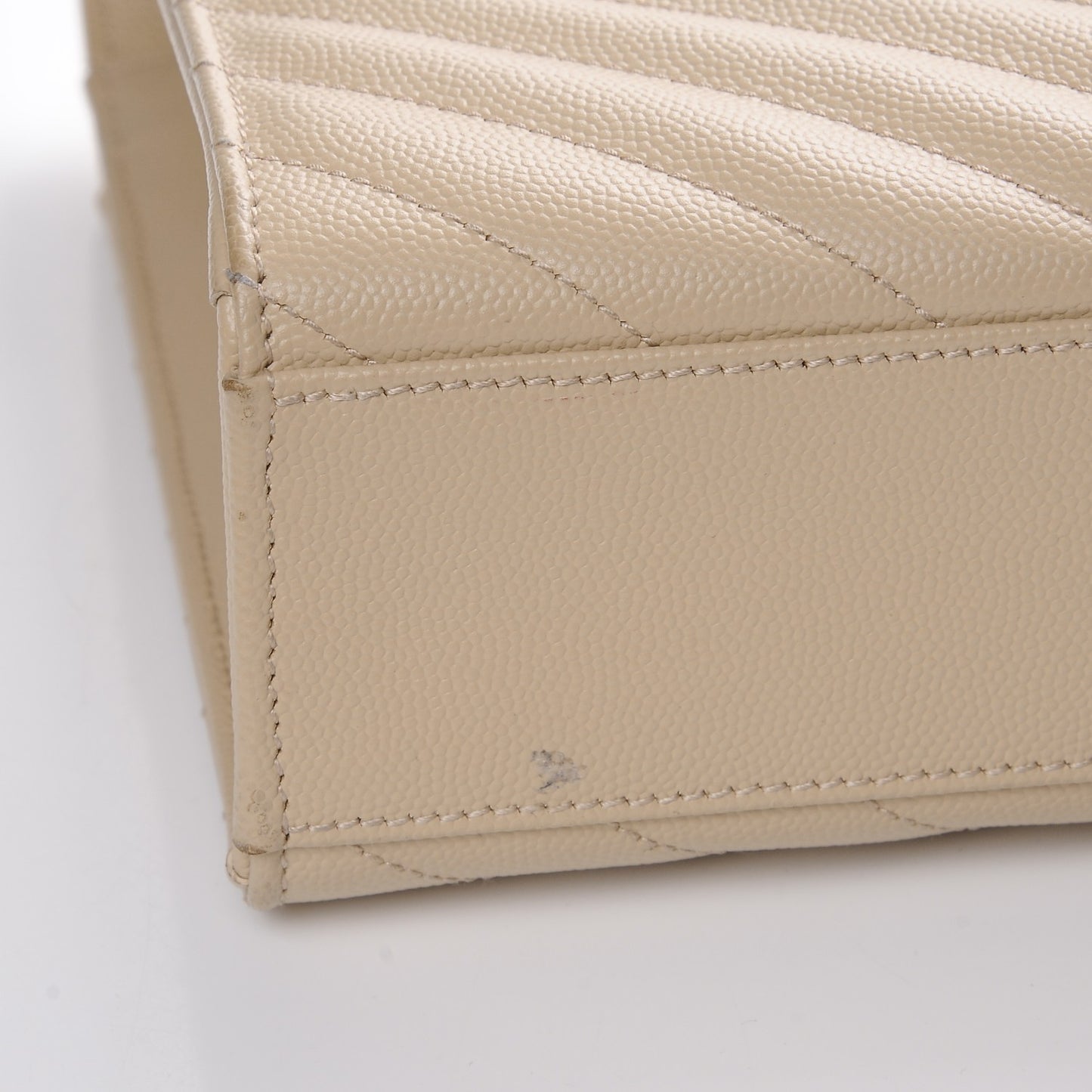 Grain De Poudre Matelasse Chevron Large Monogram Satchel Nude Powder