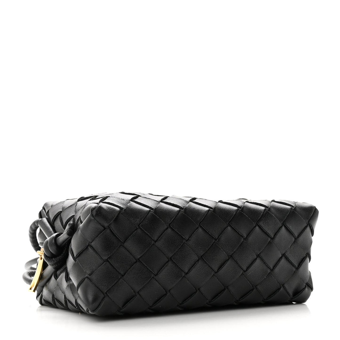 Nappa Intrecciato Mini Loop Camera Bag Black