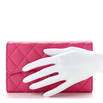 Chanel Caviar Quilted Large Flap Wallet Pink 2 of 10