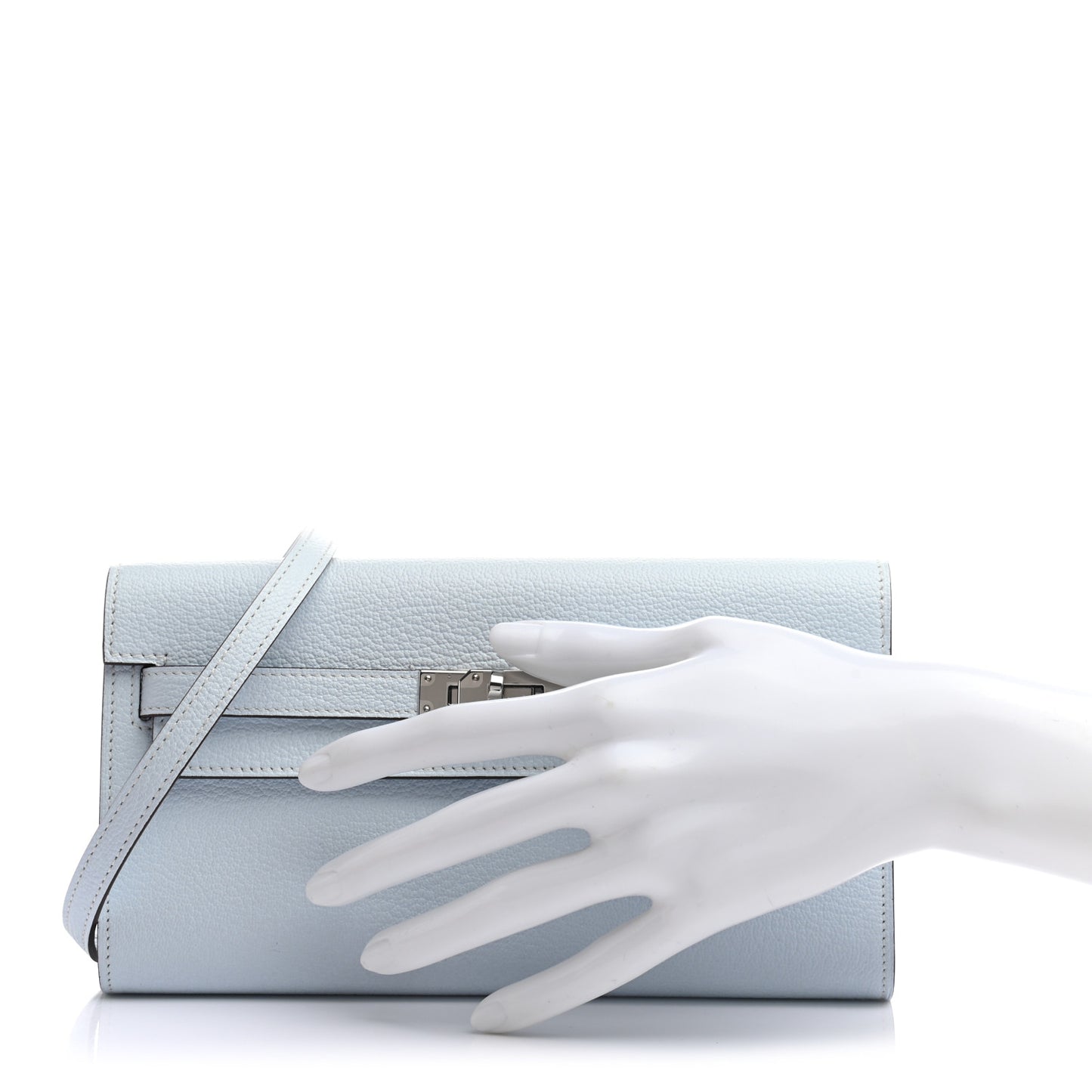 Chevre Mysore Kelly Wallet To Go Bleu Brume