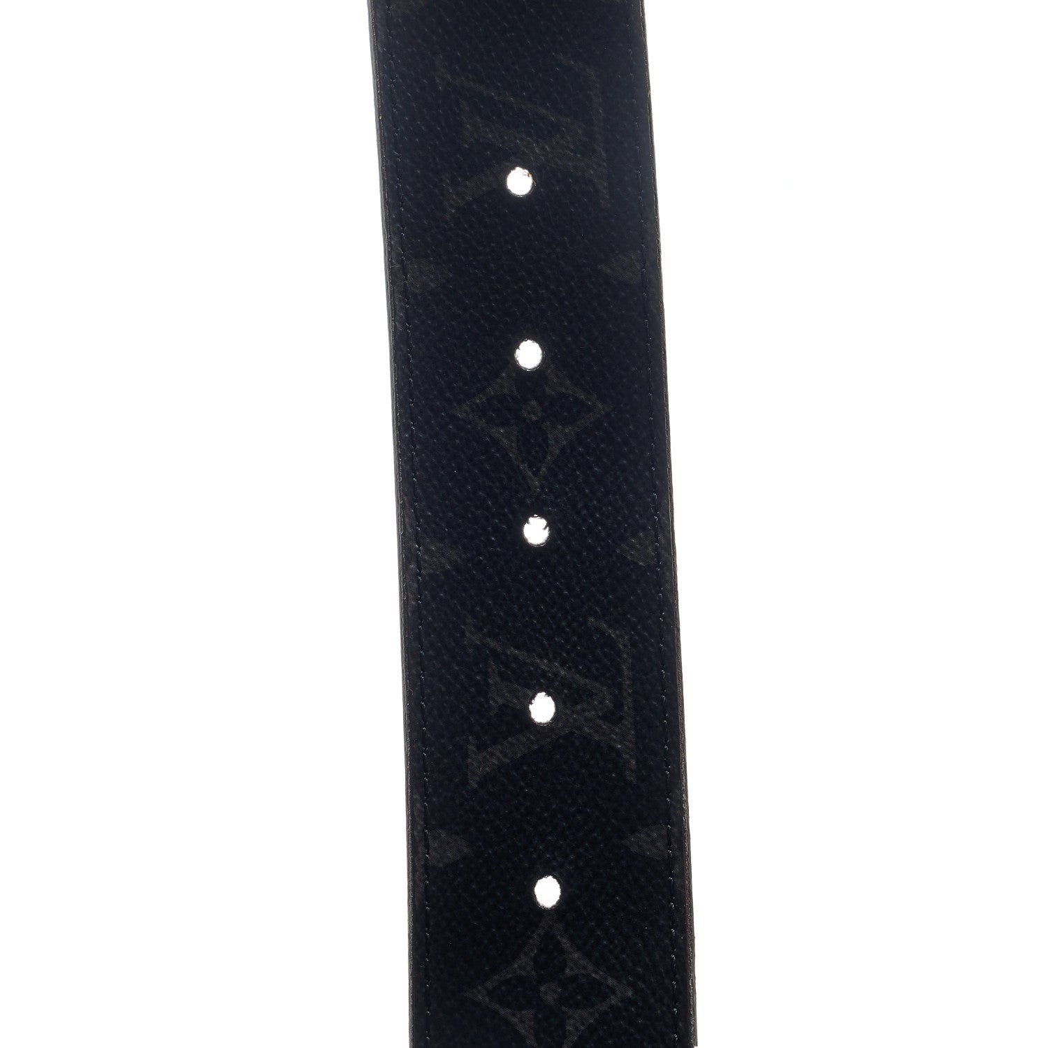 Louis Vuitton Monogram Eclipse Taigarama 40mm LV Initiales Reversible Belt 100 40 Black 5 of 7