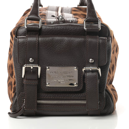Dolce & Gabbana Calf Hair Leopard Print Miss Easy Way Satchel Naturale 8 of 15