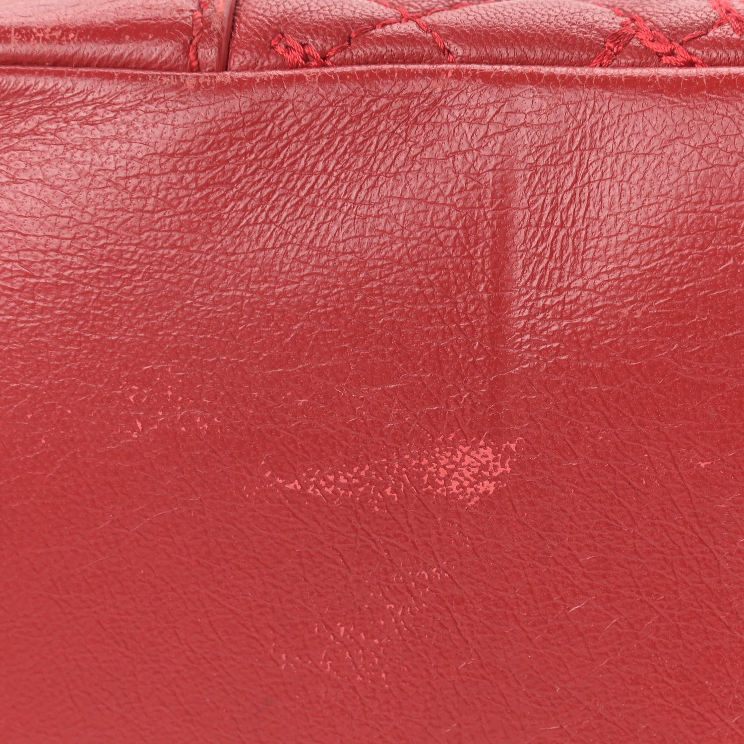 Versace Barocco Quilted Nappa Altea Vanitas Satchel Red 11 of 22