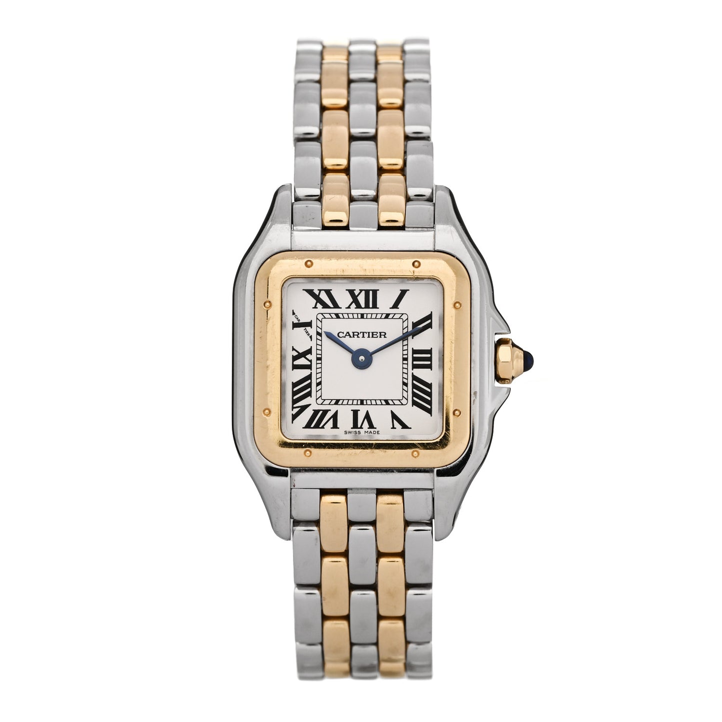 Stainless Steel 18K Yellow Gold 22mm Panthere Quartz Watch